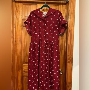 Collectif bow print dress UK 18